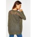 Perforated Back Knitted Cardigan