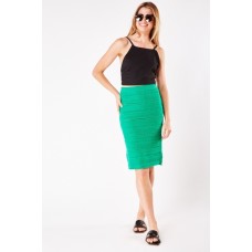 Perforated Midi Knit Skirt