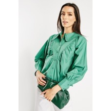 Peter Pan Collared Button Up Shirt