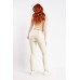 Petite High Waist Faux Leather Trousers