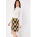 Plaid Textured Skirt