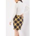 Plaid Textured Skirt