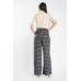 Plaid Wide Leg Trousers