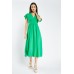 Pleated Panel Short Sleeve Dress