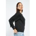 Pleated Ruffle Trim Sweatshirt