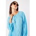 Pleated Sheer Chiffon Blouse