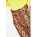 Printed Buckled Fitted Trousers