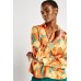 Printed Buttoned Up Blouse