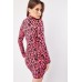 Printed Gathered Panel Dress