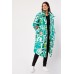 Printed Midi Puffer Coat