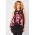 Printed Overlay Sleeveless Top