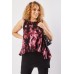 Printed Overlay Sleeveless Top