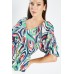 Printed Peplum Top