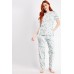 Printed Pyjama Top And Trousers Set