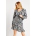 Printed Ruffle Tea Dress