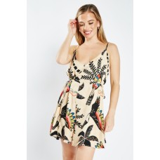 Printed Strappy Playsuit