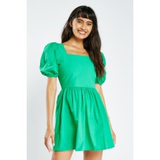 Puff Short Sleeve Mini Dress