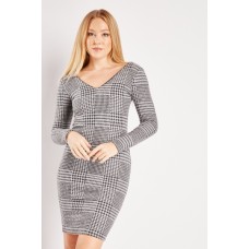 Puppytooth Soft Touch Mini Dress