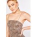 Python Skin Print Slip Dress