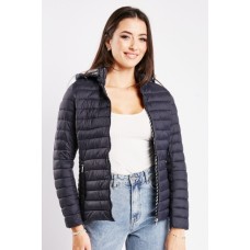 Quilted Hooded Casual Jacket