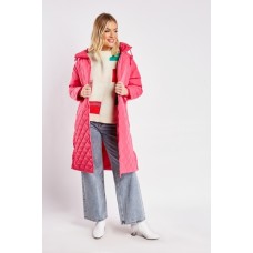 Quilted Hooded Long Jacket