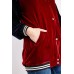 Raglan Sleeve Velveteen Varsity Jacket