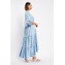 Raw Edge Smock Denim Dress