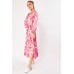 Retro Print Smock Maxi Dress