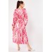 Retro Print Smock Maxi Dress