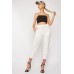 Rib Knit Crop Trousers