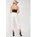 Rib Knit Crop Trousers