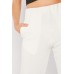 Rib Knit Crop Trousers