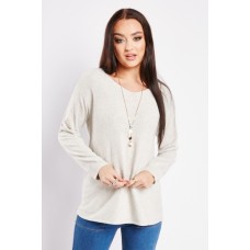 Ribbed Dropped Shoulder Jumper