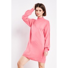 Ribbed Neck Jumper Dress