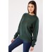 Ribbed Trim Knit Sweater