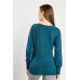 Ribbed Trim Round Jumper