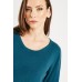 Ribbed Trim Round Jumper