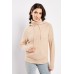 Roll Neck Panel Hooded Knit Jumper