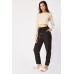 Rolled Hem Elasticated Trousers