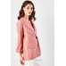 Rolled Sleeve Lapel Front Blazer