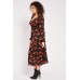 Rose Pattern Midi Dress