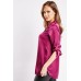 Round Hem Sateen Shirt