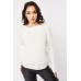 Round Neck Button Detail Knit Top