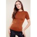 Round Neck Metallic Insert T-Shirt