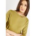 Round Neck Olive Top