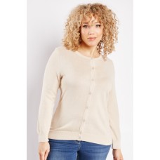 Round Neck Thin Knit Cardigan