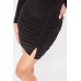 Ruched Front Mini Dress