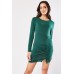 Ruched Front Mini Dress