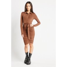 Ruched Panel Bodycon Mini Dress