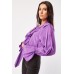 Ruffle Neck Tie Up Blouse